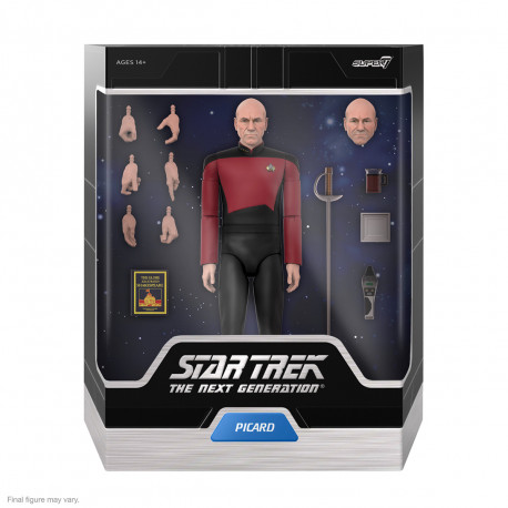 CAPTAIN PICARD STAR TREK THE NEXT GENERATION ULTIMATES W2 ACTION FIGURE 15 CM