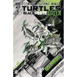 TMNT BLACK WHITE GREEN 1 CVR A SHALVEY