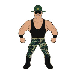 MAJOR BENDIES SGT SLAUGHTER ACTION FIGURE 15 CM