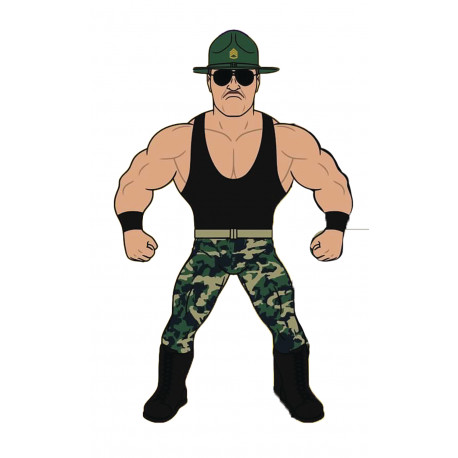 MAJOR BENDIES SGT SLAUGHTER ACTION FIGURE 15 CM