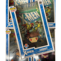 GAMBIT POP COMIC COVER MARVEL X-MEN PX VINYL FIGURE 9 CM SIGNED BY JIM LEE