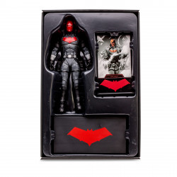 RED HOOD THE NEW 52 BLACK AND WHITE ACCENT EDITION GOLD LABEL DC MULTIVERSE FIGURINE 18 CM