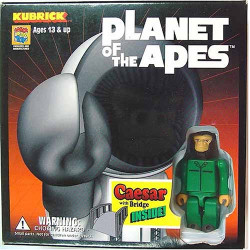 CAESAR WITH BRIDGE PLANET OF THE APES KUBRICK ACTION FIGURE 5 CM