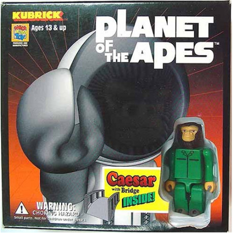 CAESAR WITH BRIDGE PLANET OF THE APES KUBRICK ACTION FIGURE 5 CM