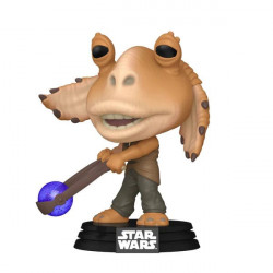 JAR JAR BINKS WITH BOOMA BALLS SW EPISODE I LA MENACE FANTOME ANNIVERSARY POP VINYL FIGURINE 9 CM