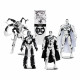 PACK DE 4 SUPERMAN SERIES SKETCH GOLD LABEL DC DIRECT PAGE PUNCHERS FIGURINES ET COMIC BOOK 18 CM