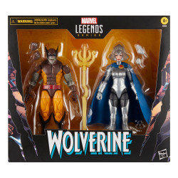 WOLVERINE AND LILANDRA NERAMANI WOLVERINE 50TH ANNIVERSARY MARVEL LEGENDS PACK 2 FIGURINES 15 CM