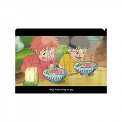 PONYO ET SOSUKE RAMEN CHEMISE A4 PONYO SUR LA FALAISE