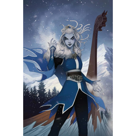 DARK KNIGHTS OF STEEL ALLWINTER 2 OF 6 CVR B MONA FINDEN CARD STOCK VAR