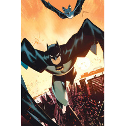 BATMAN AND ROBIN 12 CVR D SIMONE DI MEO BATMAN 85TH ANNIVERSARY CARD STOCK VAR