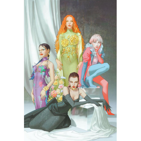 GOTHAM CITY SIRENS 1 OF 4 CVR B W SCOTT FORBES CARD STOCK VAR