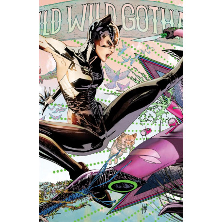 GOTHAM CITY SIRENS 3 OF 4 CVR D GUILLEM MARCH CONNECTING CARD STOCK VAR