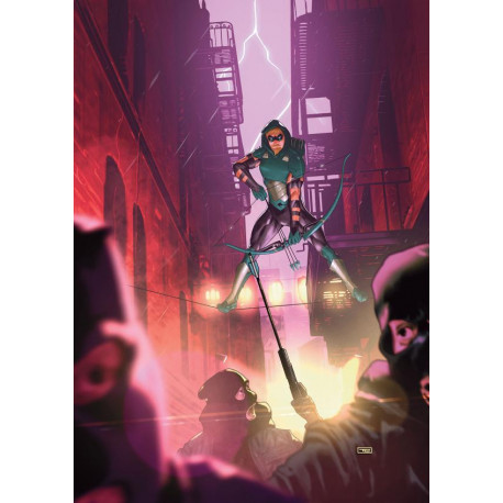 GREEN ARROW 15 CVR B TAURIN CLARKE CARD STOCK VAR ABSOLUTE POWER 