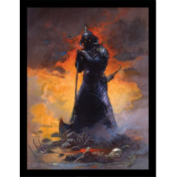 FRAZETTA DEATH DEALER III 30 X 40 CM COLLECTOR PRINT FRAMED