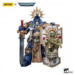 PRIMARIS CAPTAIN WITH RELIC SHIELD AND POWER SWORD WARHAMMER 40K FIGURINE ULTRAMARINES 12 CM