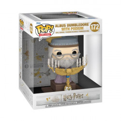 DUMBLEDORE WITH PODIUM HARRY POTTER POP DELUXE VINYL FIGURINE DELUXE 12 CM