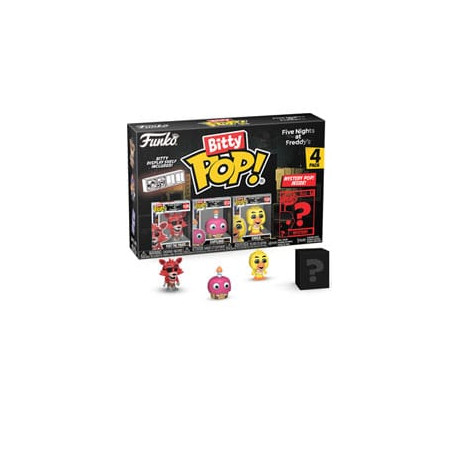 FOXY FIVE NIGHTS AT FREDDY'S PACK 4 FIGURINES BITTY POP VINYL 2 CM