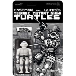 RAPHAEL TMNT REACTION WV9 COMIC GREYSCALE ACTION FIGURE 10 CM