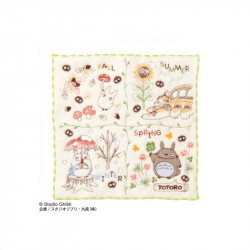 MINI SERVIETTE COURONNE DE NOIX MON VOISIN TOTORO 25 X 25 CM