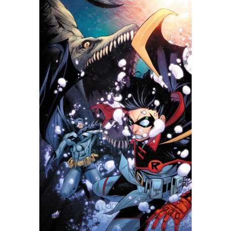BATMAN AND ROBIN 13 CVR C TRAVIS MERCER CARD STOCK VAR