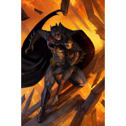 BATMAN AND ROBIN 15 CVR C AARON BARTLING CARD STOCK VAR