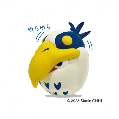 GRANDE FIGURINE ROLY POLY HERON CENDRE