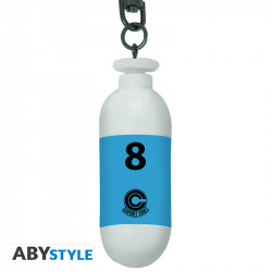 CAPSULE 8 PLASTIQUE BLEU DRAGON BALL PORTE CLES 3D