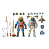 PACK 2 FIGURINES SPACE ADVENTURE AND SAMURAI TURTLES TORTUES NINJA CARTOON 18 CM