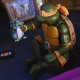 MICHELANGELO VHS TORTUES NINJA CARTOON FIGURINE ULTIMATE 18 CM
