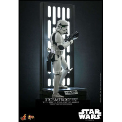 STAR WARS MOVIE MASTERPIECE STORMTROOPER WITH DEATH STAR ENVIRONMENT 30 CM