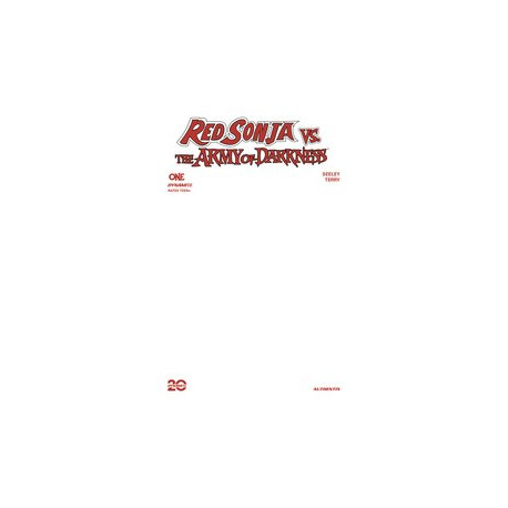 RED SONJA VS AOD 1 CVR G BLANK AUTHENTIX
