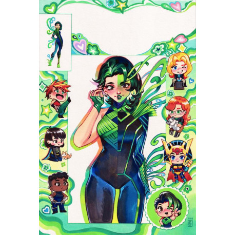 BIRDS OF PREY 20 CVR C RIAN GONZALES CARD STOCK VAR
