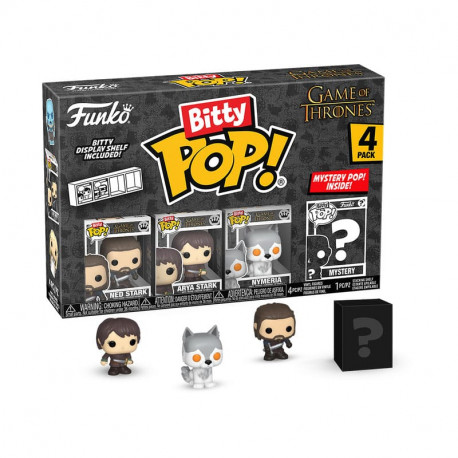 NED STARK GAME OF THRONES PACK 4 FIGURINES BITTY POP VINYL 2 CM