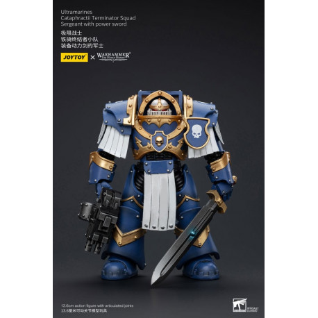 WARHAMMER HORUS HERESY ULTRAMARINES CATAPHRACTII TERMINATOR SERGEANT POWER SWORD 14 CM