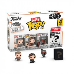 STAR WARS MANDALORIAN PACK 4 FIGURINES BITTY POP VINYL MARSHAL