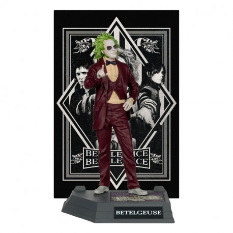 BEETLEJUICE STATUETTE PVC MOVIE MANIACS BEETLEJUICE 17 CM PLATINUM EDITION