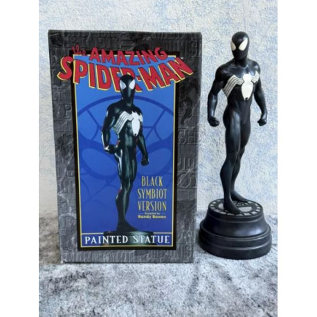 SPIDER MAN BLACK MINI STATUE BY RANDY BOWEN