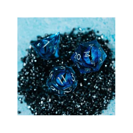 DRAGON AZUR SET DE DES A COEUR LIQUIDE