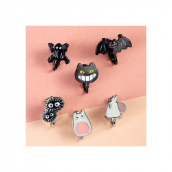 BOUCLES D OREILLES CLIP GENERIQUE TOTORO SET DE 6 MON VOISIN TOTORO
