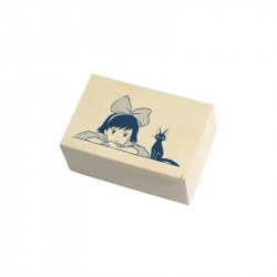 TAMPON EN BOIS KIKI ET JIJI KIKI LA PETITE SORCIERE
