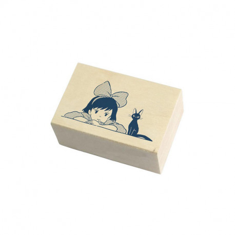 TAMPON EN BOIS KIKI ET JIJI KIKI LA PETITE SORCIERE