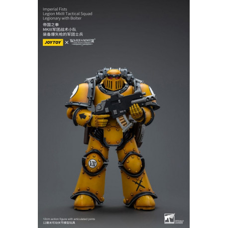 LEGION MKIII TACTICAL SQUAD LEGIONARY WITH BOLTER WARHAMMER HORUS HERESY FIG IMPERIAL FISTS 12 CM