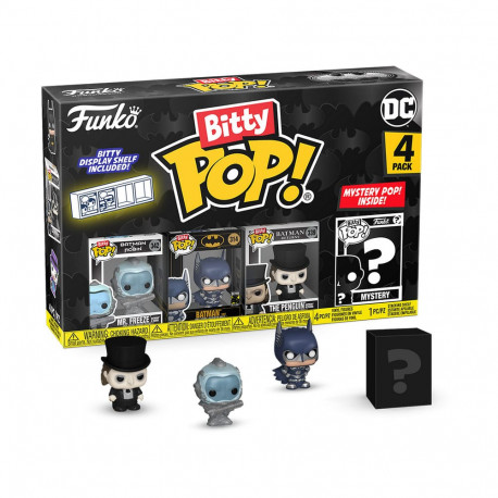 FREEZE BATMAN 85TH ANNIVERSARY PACK 4 FIGURINES BITTY POP VINYL 2 CM