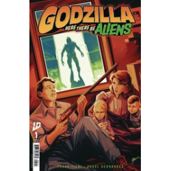 GOZILLA HERE THERE BE ALIENS 1 CVR B HERNANDEZ