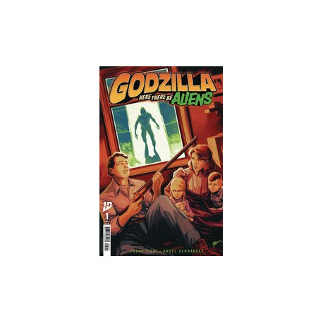 GOZILLA HERE THERE BE ALIENS 1 CVR B HERNANDEZ