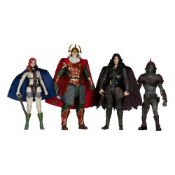 LA GUERRE DES ROHIRRIM PACK DE 4 FIGURINES LE SEIGNEUR DES ANNEAUX 10 CM