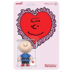 CHARLIE BROWN VALENTINE DELIVERY PEANUTS REACTION ACTION FIGURE 7 CM