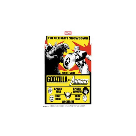 GODZILLA VS AVENGERS 1 LEE GARBETT VERSUS VAR 