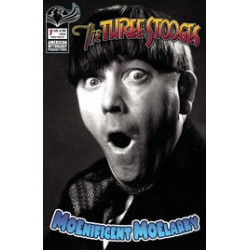 THREE STOOGES MOENIFICENT MOELARKY CVR C B W PHOTO 