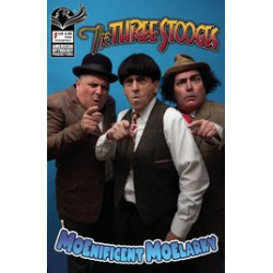 THREE STOOGES MOENIFICENT MOELARKY CVR D STOOGETALK PHOTO 